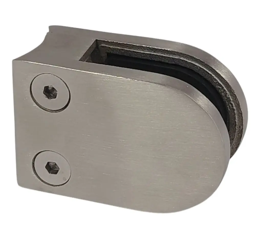 ABRAZADERA DE VIDRIO DE 8mm, 10mm A TUBO DE 1.1/2" 38.1mm 63x45x27 SS304