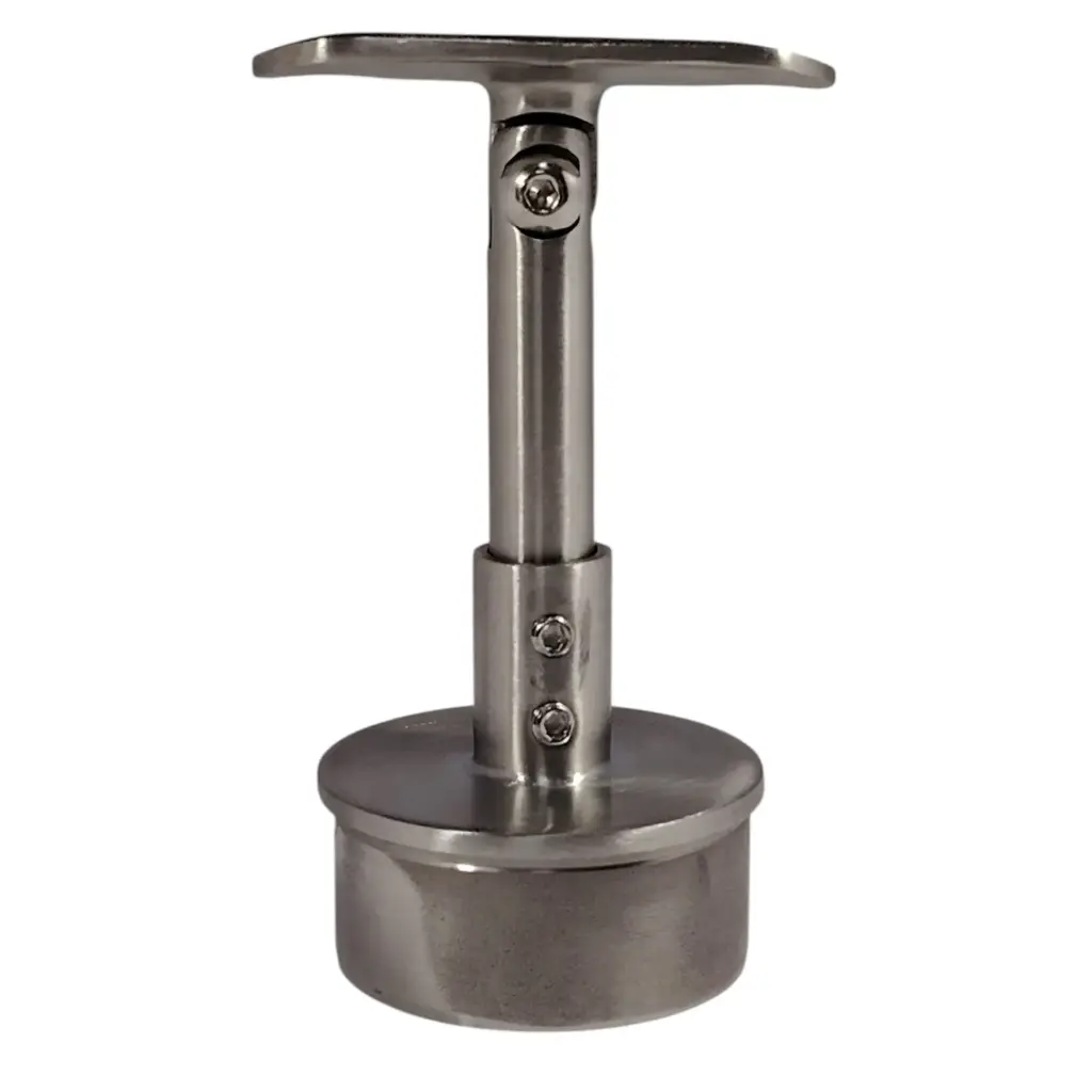 SOPORTE DE ALTURA AJUSTABLE A TUBO Ø 2" 50.8mm SS304