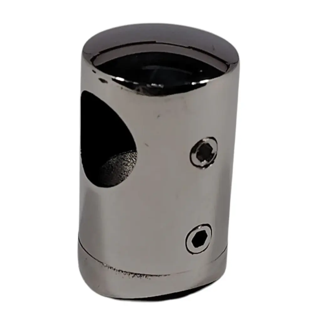 CONECTOR TIPO ROBOT DE POSTE DE 2" 50.8mm A TUBO DE 1/2" 12.7mm 304 BRILLANTE