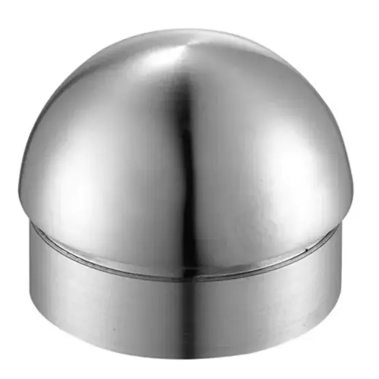 TAPON DECORATIVO SEMICURVO PARA TUBO DE 2" 50.8mm SS304