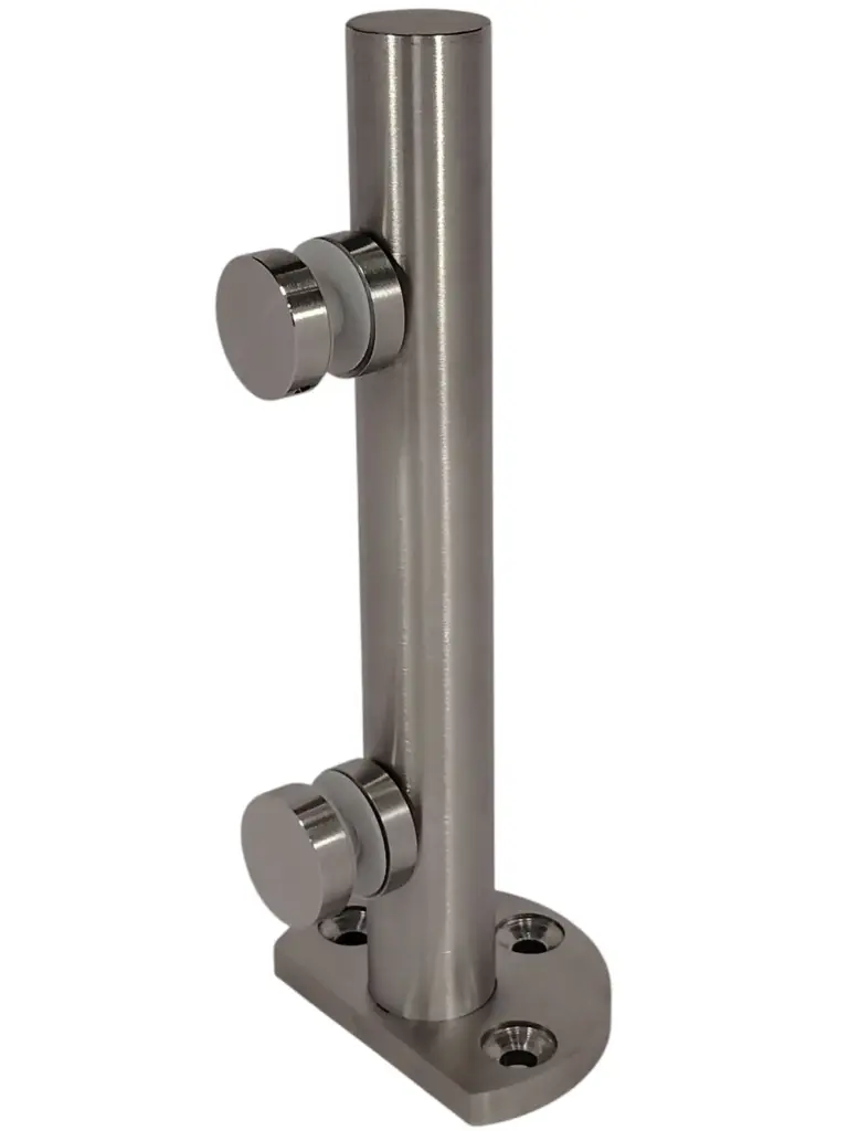 MINI POSTE DE 1 1/4" 32mm, ALTURA DE 25cm PARA VIDRIO TEMPLADO SS304