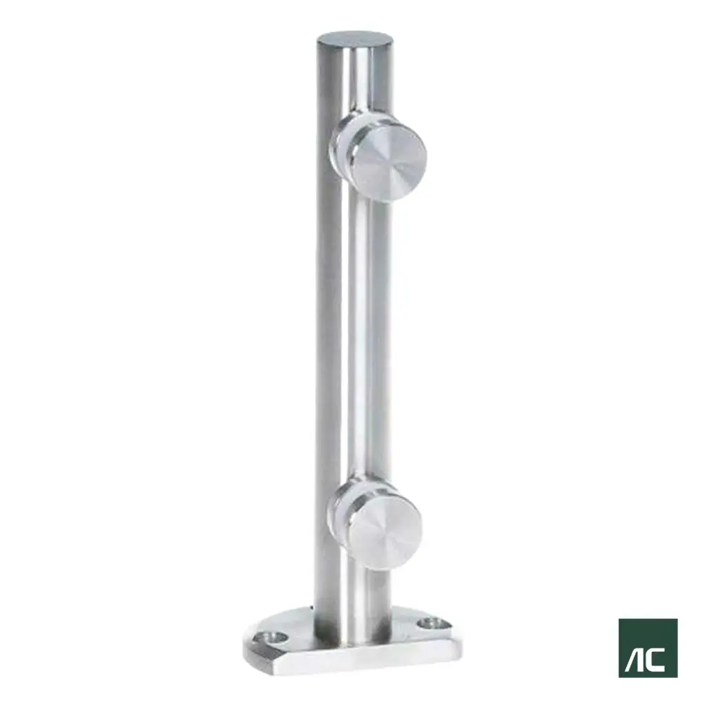 MINIPOSTE Ø1.1/4" 31.8mm A VIDRIO 10mm - 12mm 250mm SS304