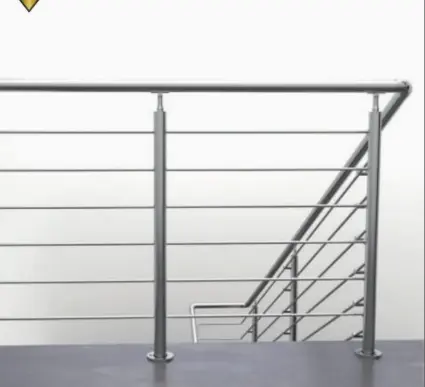 Poste de 2" 50.8mm con 6 CONECTORES A ESQUINA 1/2 12.7mm SS304