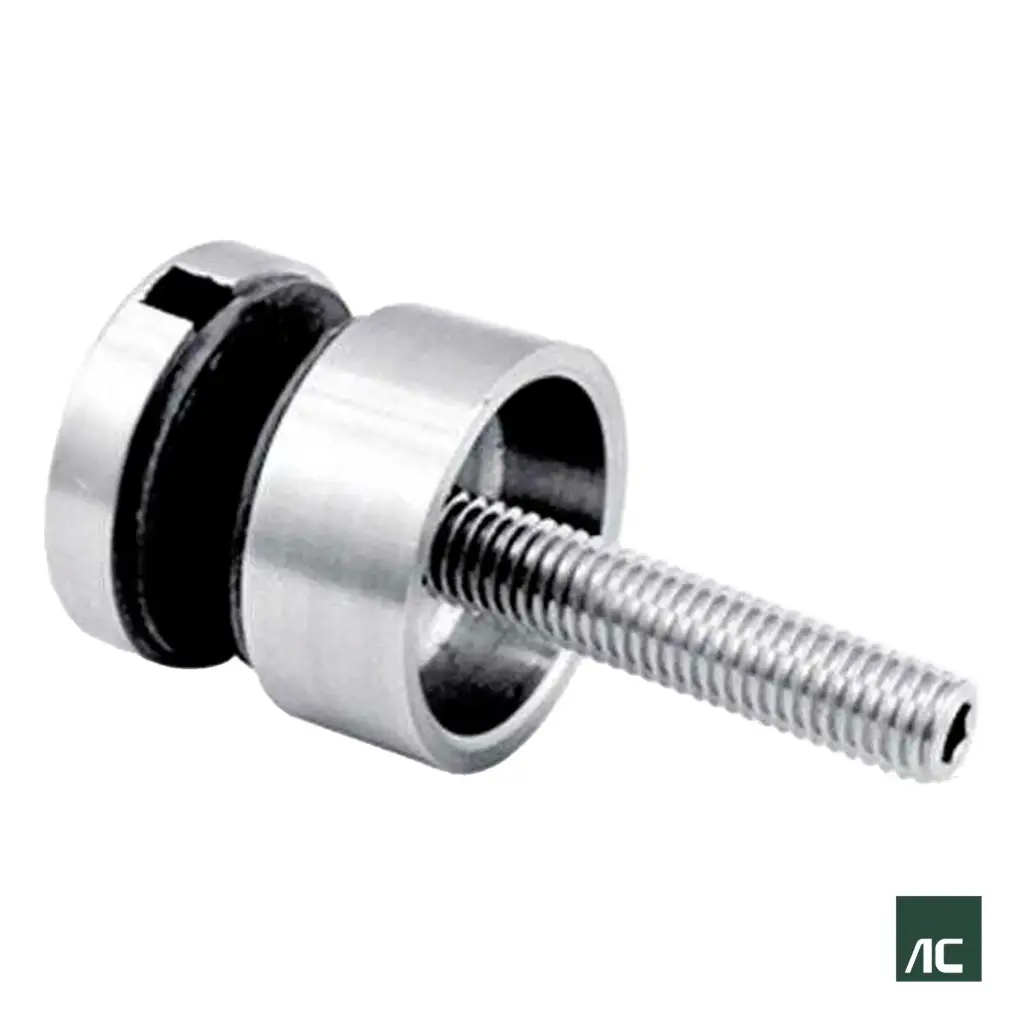 SUJETADOR DE VIDRIO A TUBO Ø2" 50.8mm 20x20 SS304