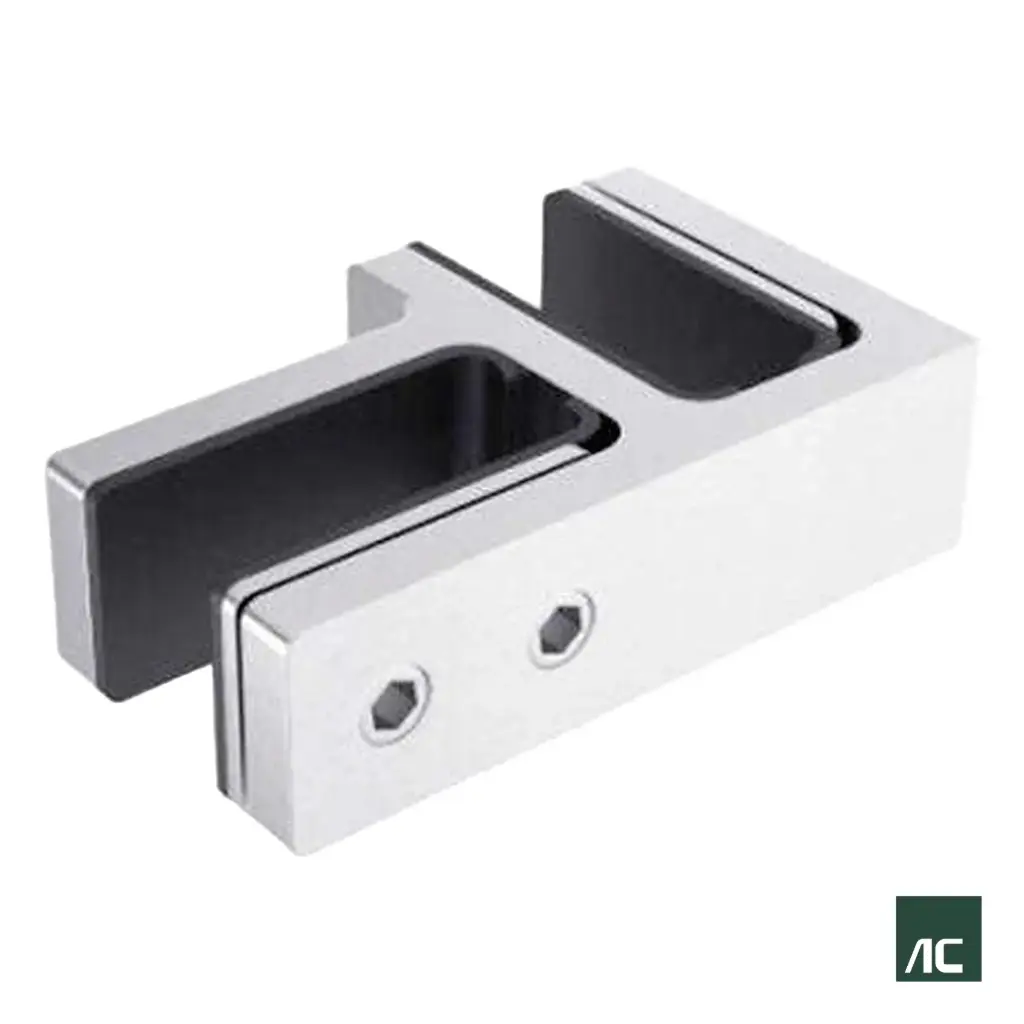 ALINEADOR VIDRIO - VIDRIO A 90° 8mm - 10mm - 12mm SS304