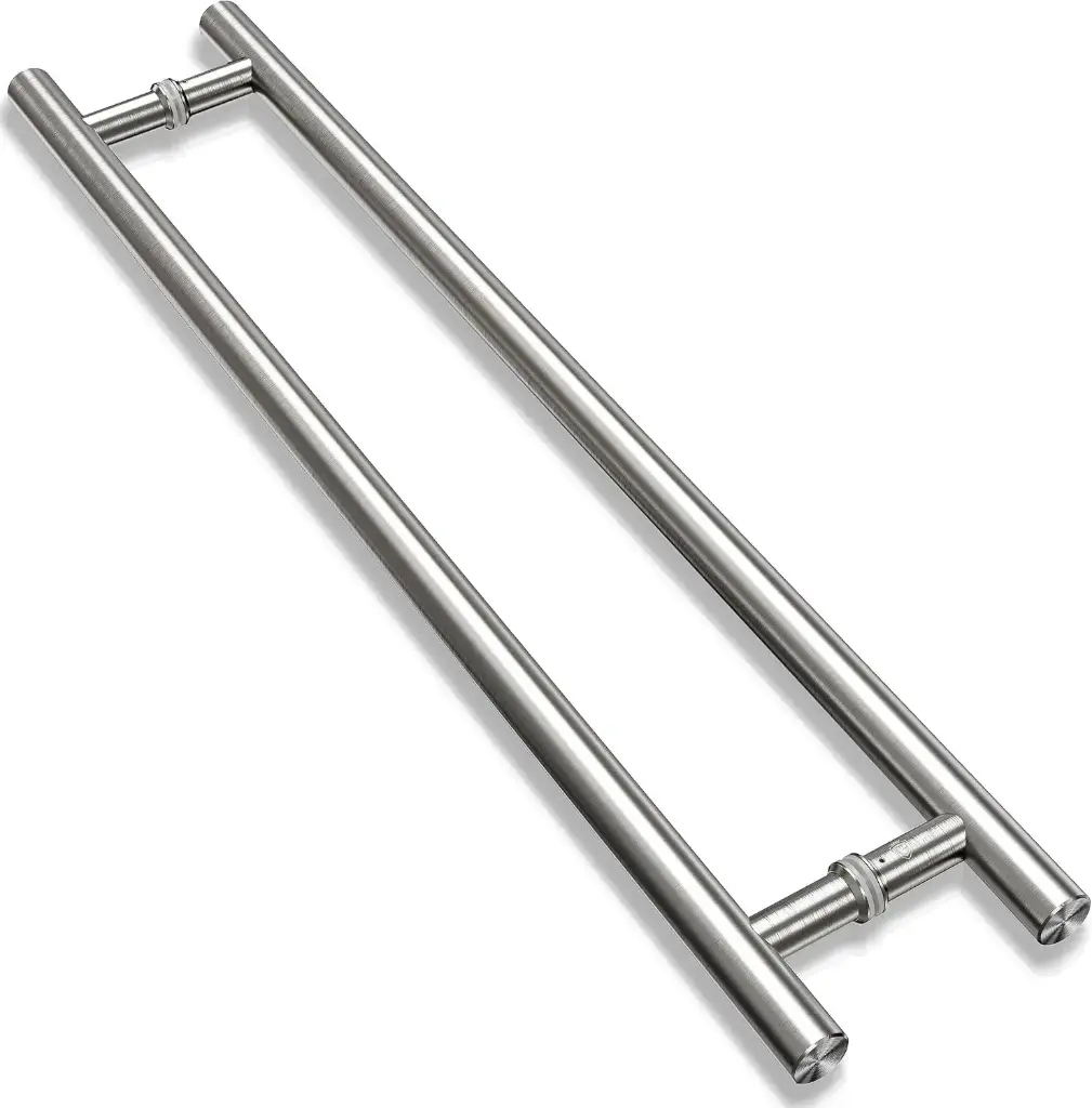JALADOR TIPO "H" DE 1 1/4" - 32mm ALTURA DE 80cm SS304 ACABADO ESPEJO