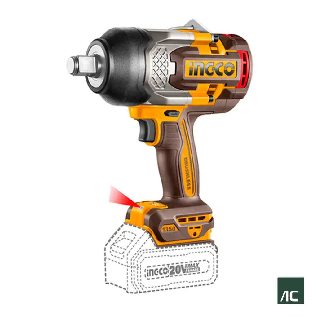 PISTOLA DE IMPACTO INÁLAMBRICO 1350N-m ING-CO