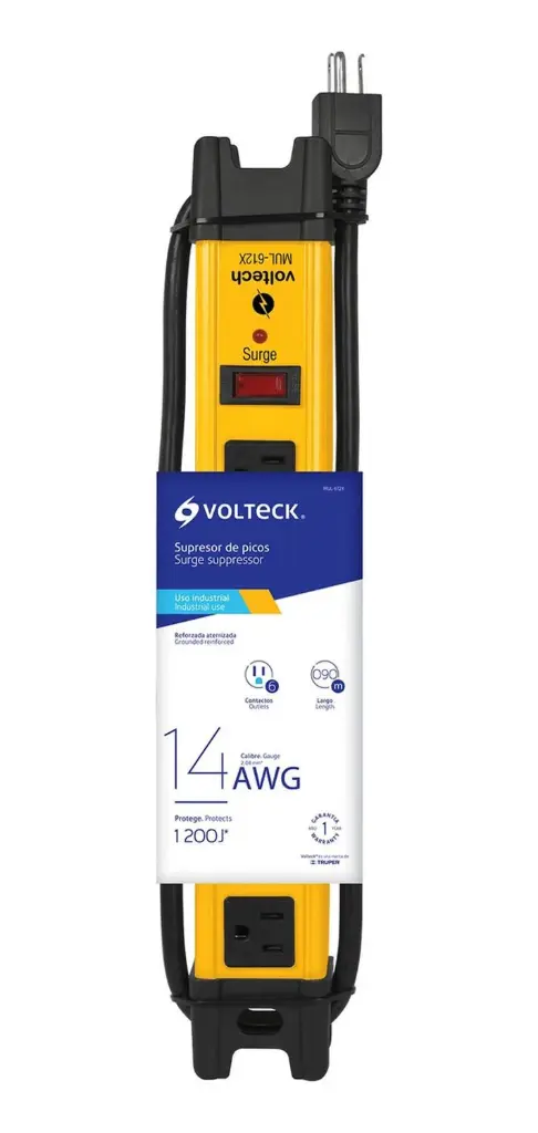 MULTICONTACTO 14 AWG INDUSTRIAL DE PICOS 6 ENTRADAS