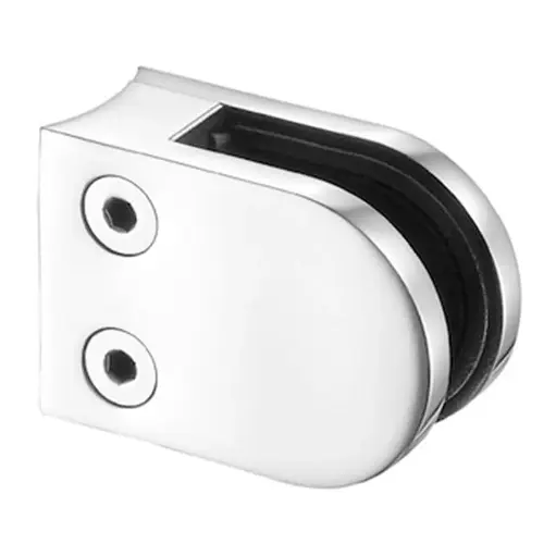 [A307001] CONECTOR DE VIDRIO DE 8mm A TUBO Ø 1.1/2" 38.1mm 50x40x25 SS304