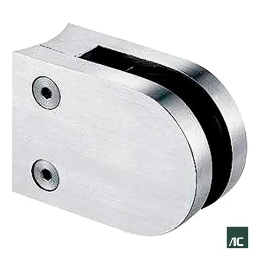 [HR02002] ABRAZADERA DE VIDRIO 8mm - 10mm A TUBO Ø2" 50.8mm 50x40x25 SS304