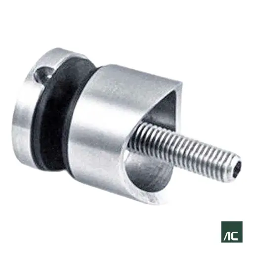 [HR02007] SUJETADOR DE VIDRIO A TUBO Ø1.1/2" 38.1mm 30x15 SS304
