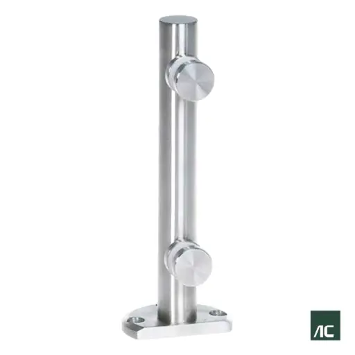 [HR02014] MINIPOSTE Ø1.1/4" 31.8mm A VIDRIO 10mm - 12mm 250mm SS304
