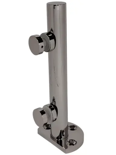 [ACS603] MINI POSTE DE 1 1/4" 32mm, ALTURA DE 25cm PARA VIDRIO TEMPLADO 304 ACABADO BRILLANTE