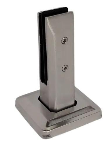 [ACS208] ABRAZADERA DE VIDRIO DE 10mm, 12mm CON ALTURA DE 160mm PARA ANCLAR A PISO SS304