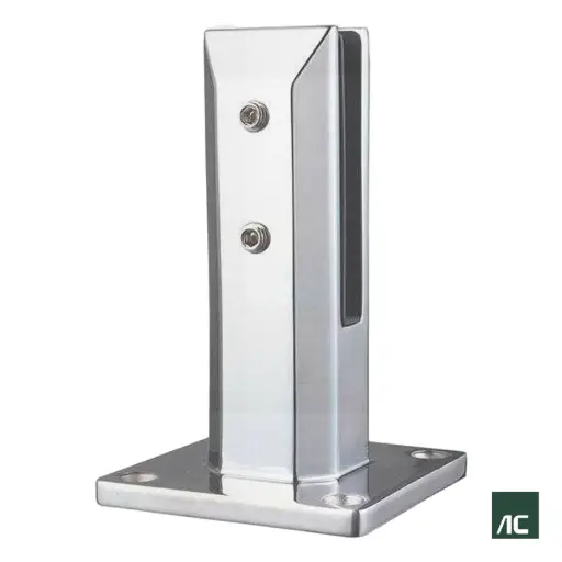 [HR02011] MINIPOSTE T/ABRAZADERA A VIDRIO 10mm - 12mm 160mm SS304