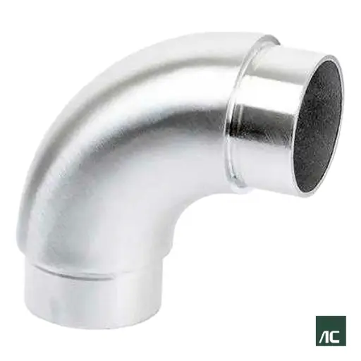 [HR01022] CODO CURVO CON BASE 90° Ø2" 50.8mm SS304