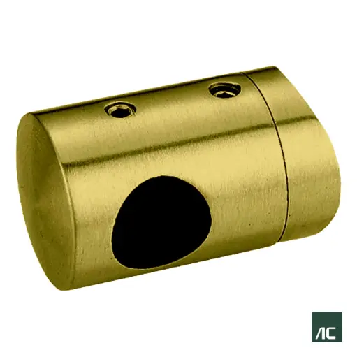 [HR01037] CONECTOR T/ROBOT Ø1/2" 12.7mm POSTE Ø2" 50.8mm SS304 DORADO