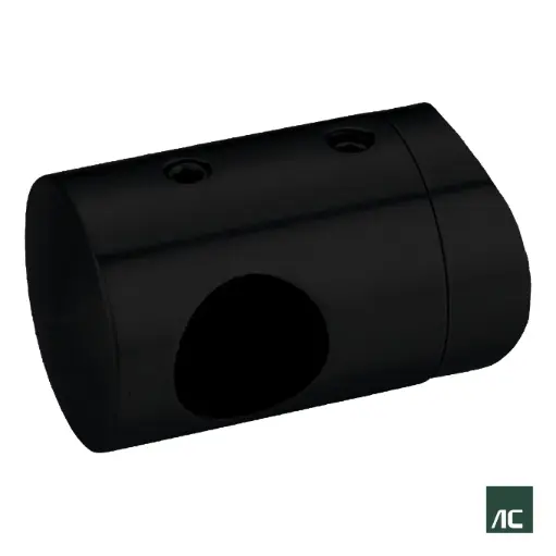 [HR01038] CONECTOR T/ROBOT Ø1/2" 12.7mm POSTE Ø2" 50.8mm SS304 NEGRO