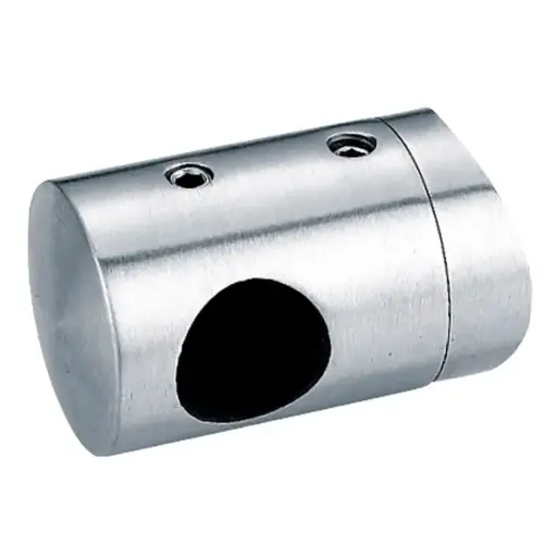 [ACS507] CONECTOR TIPO ROBOT DE TUBO DE 3/4" 19mm A POSTE DE 2" 50.8mm SS304