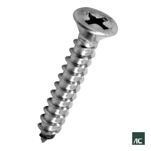 [IS03002] TORNILLO C/PLANA No.14x2" ACERO INOXIDABLE