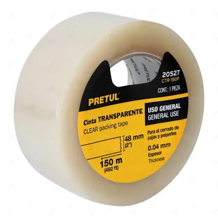 [IS04014] CINTA DE EMPAQUE 48MM*150M TRANSPARENTE PRETUL